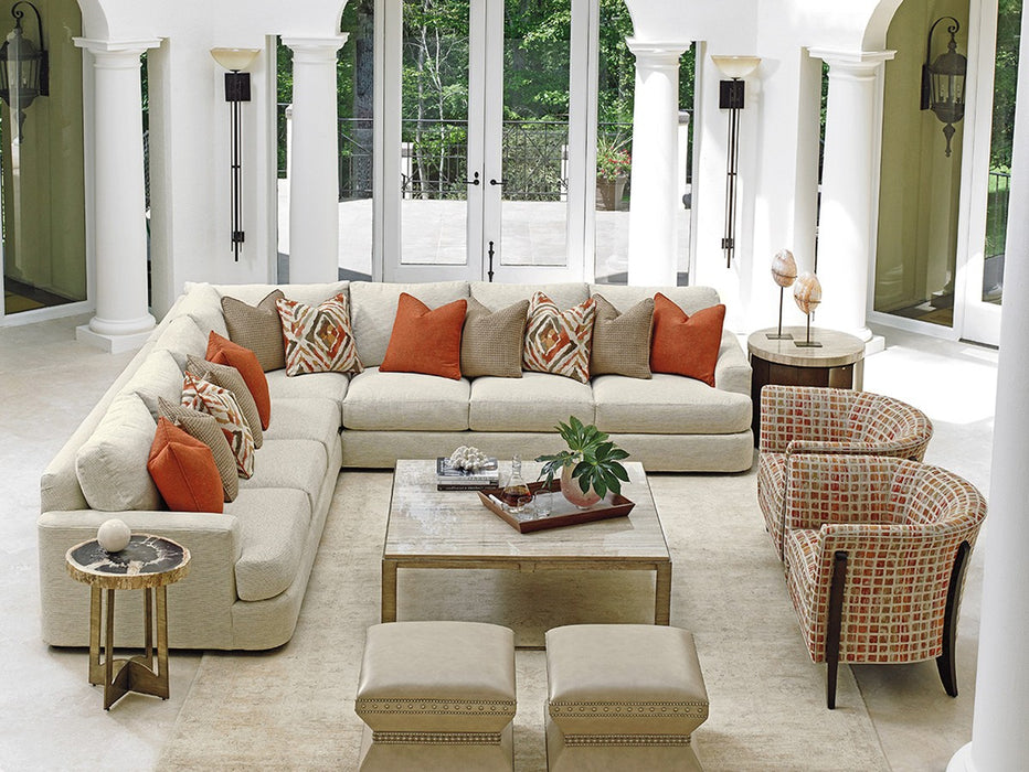 Lexington Laurel Canyon Cross Creek Accent Table in Silver