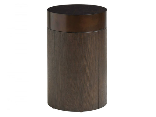 Lexington Furniture Park City Round End Table in Black Diamond image