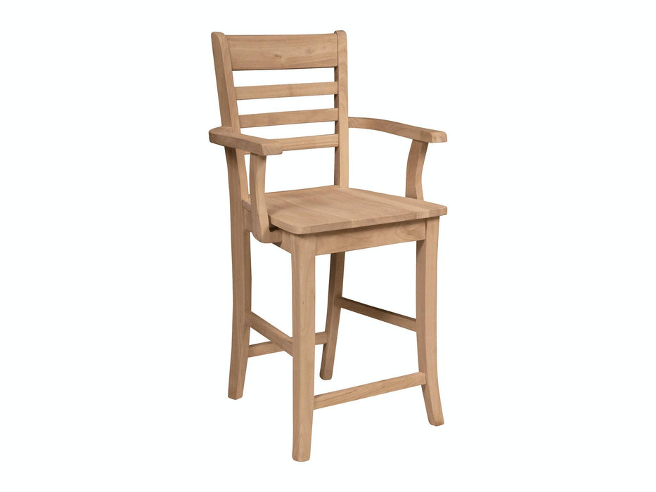 Stools 24'' Roma Counter Stool w/Arms
