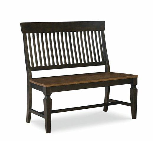 Vista Slatback Bench (Rta) In Hickory & Coal