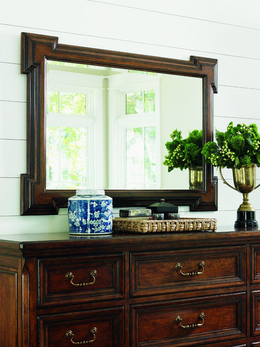 Lexington Coventry Hills Addison Landscape Mirror in Autumn Brown