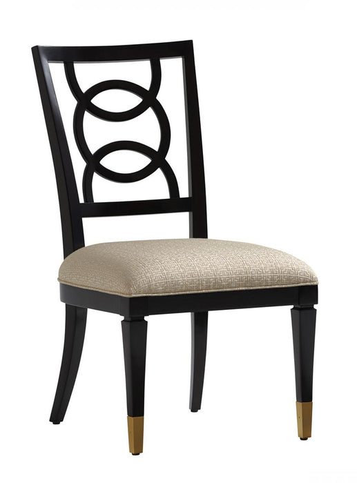 Lexington Furniture Carlyle Pierce Upholstered Side Chair in Ivory/Taupe (Set of 2)