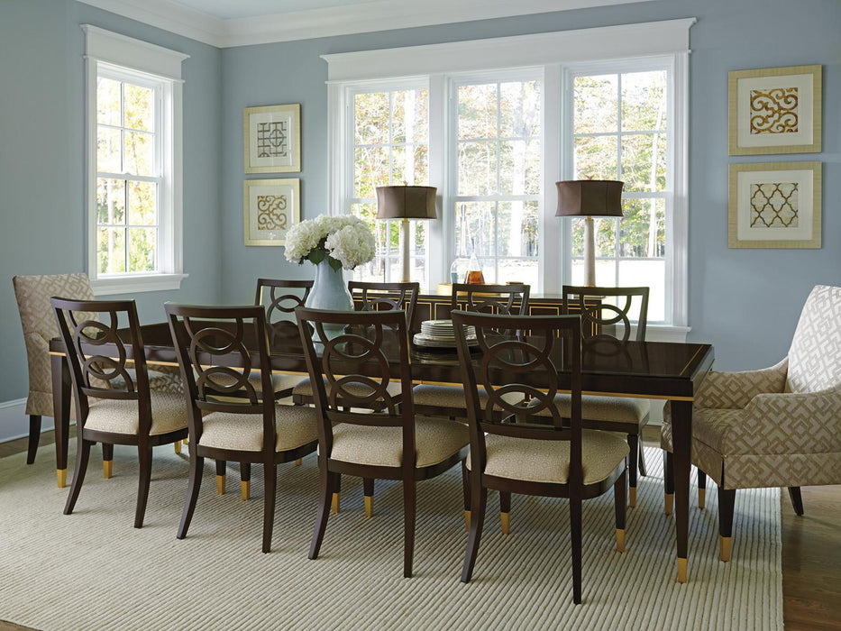 Lexington Furniture Carlyle Pierce Upholstered Side Chair in Ivory/Taupe (Set of 2)