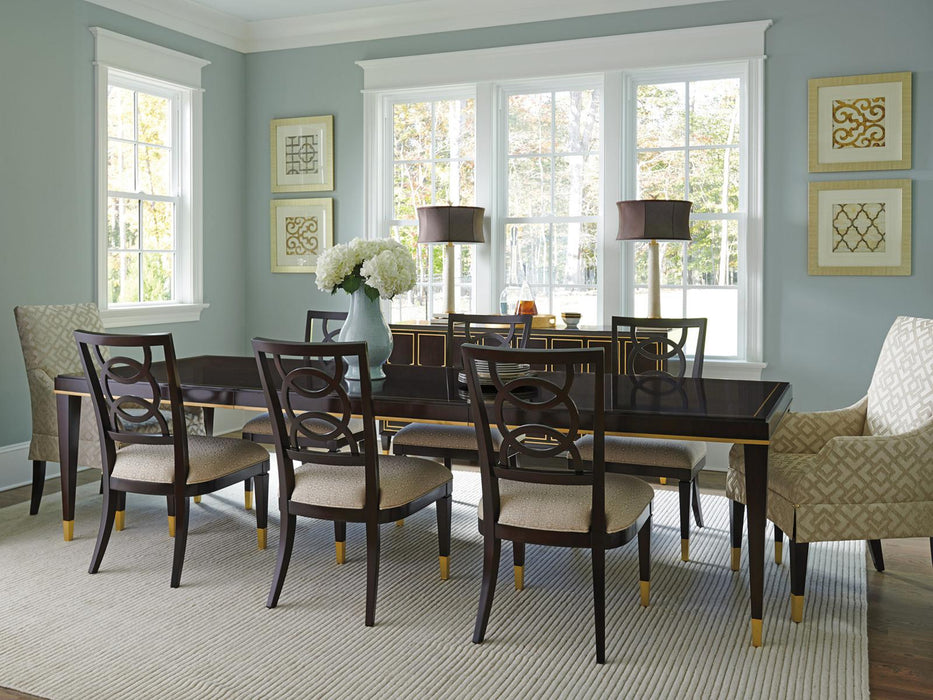 Lexington Furniture Carlyle Pierce Upholstered Side Chair in Ivory/Taupe (Set of 2)