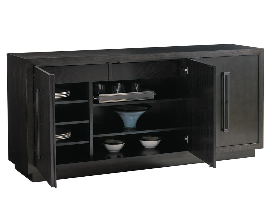 Lexington Furniture Carrera Targa Buffet in Carbon Gray