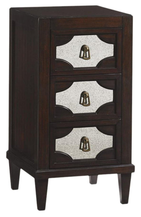 Lexington Furniture Kensington Place Lucerne Mirrored Nightstand in Brentwood