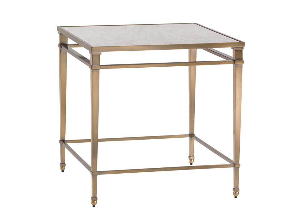 Lexington Furniture Kensington Place Maxfield Metal Lamp Table in Brentwood