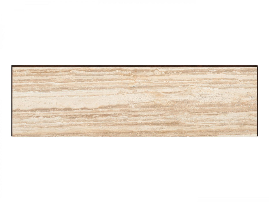 Lexington Furniture Silverado Los Gatos Stone Top in Walnut