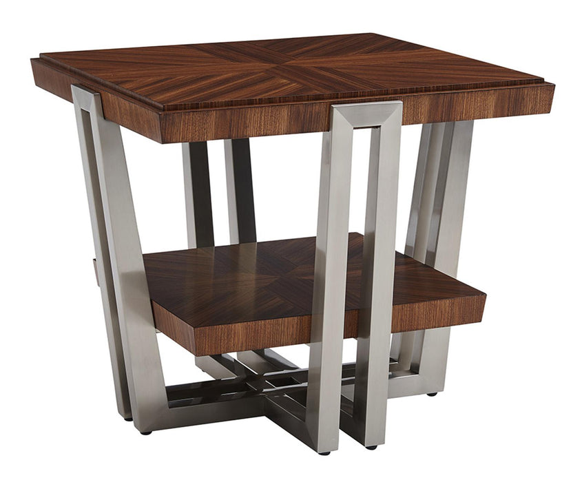 Lexington Kitano Gianni Square End Table in Taupe