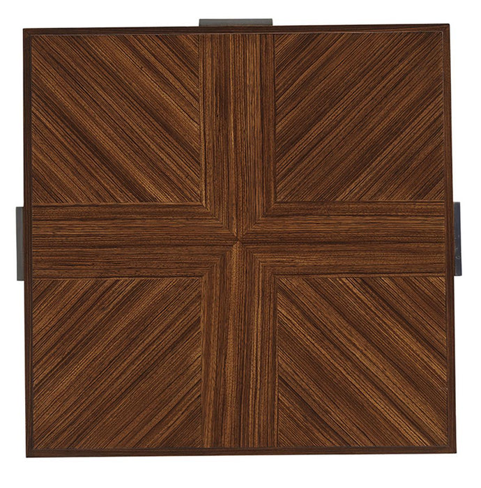 Lexington Kitano Gianni Square End Table in Taupe