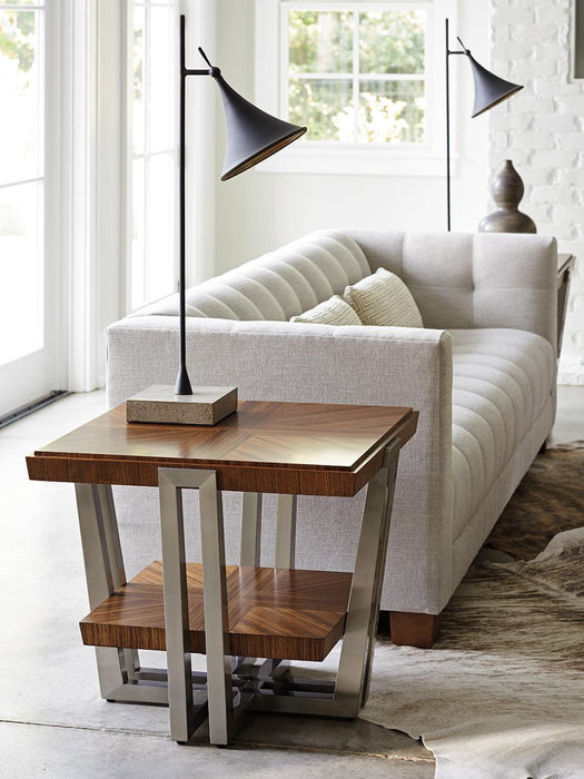 Lexington Kitano Gianni Square End Table in Taupe