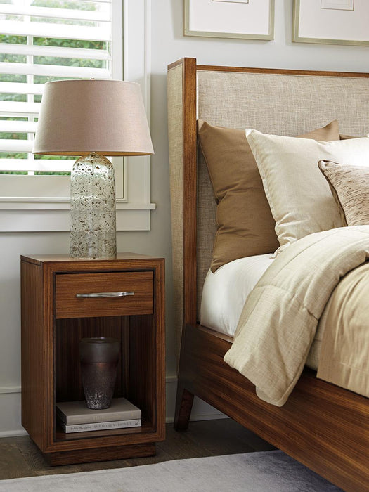 Lexington Kitano Sinclair 1 Drawer Night Table in Taupe