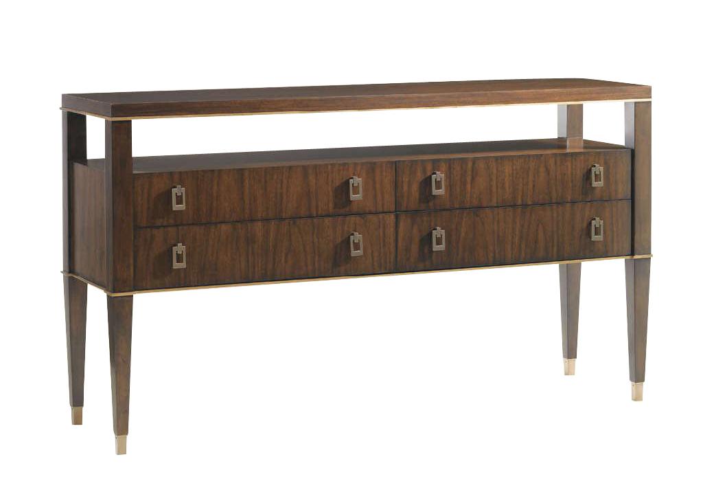 Lexington Tower Place Lake Shore Sideboard in Walnut Brown Arlington Finish
