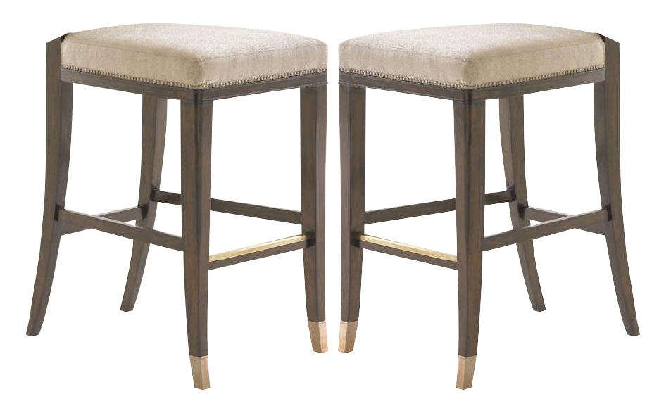 Lexington Tower Place Lasalle Bar Stool in Walnut Brown Arlington Finish (Set of 2)