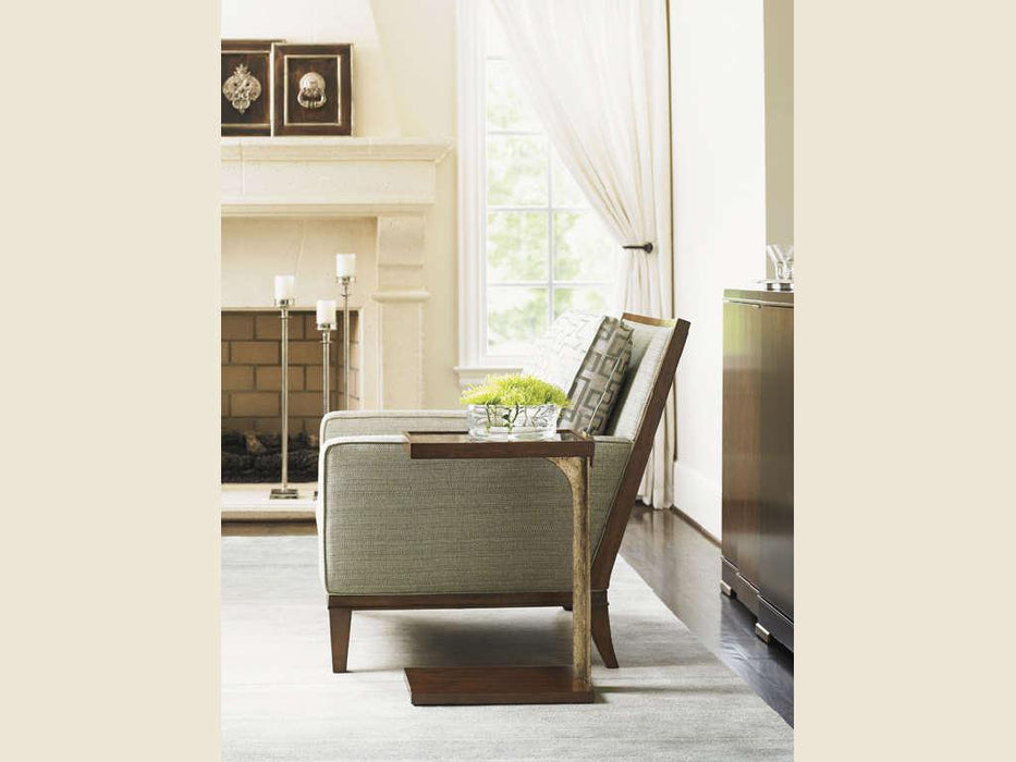 Lexington Tower Place Orland Chairside Table in Walnut Brown Arlington Finish