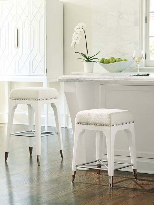 Lexington Furniture Avondale Northbrook Bar Stool in Artic White (Set of 2)