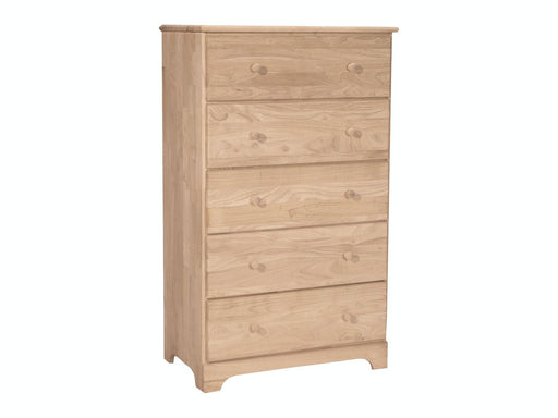 John Thomas Unfinished Jamestown 5-Drawer Chest image