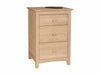 John Thomas Unfinished Lancaster 3-Drawer Hideaway Nightstand image