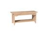 John Thomas Unfinished 48'' Brookstone Bench image