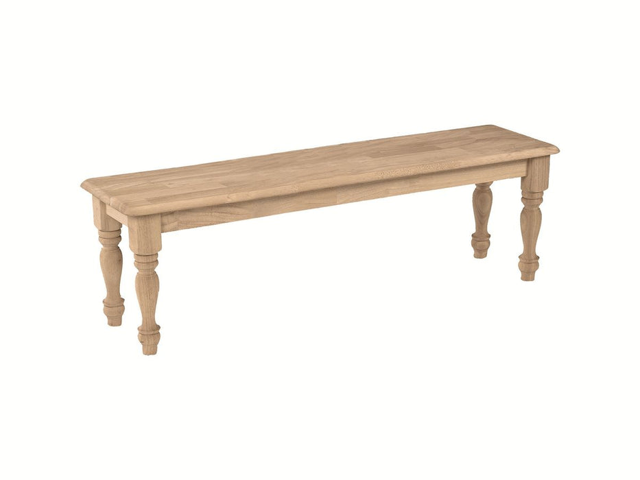 John Thomas Unfinished 72'' Farmhouse Bench image