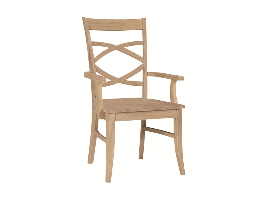 John Thomas Unfinished Milano Arm Chair image