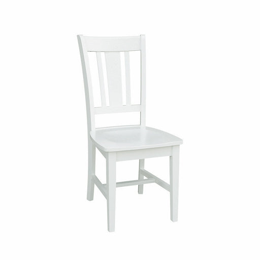 John Thomas Dining Essentials San Remo Side Chair in Pure White image