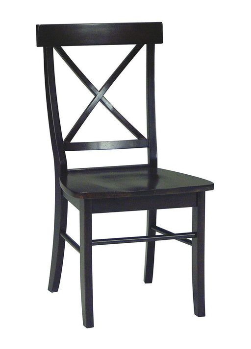 John Thomas Dining Essentials X-Back Side Chair in Espresso & Almond image