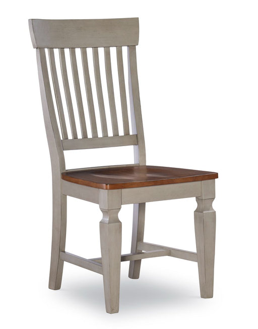 John Thomas Vista Slatback Side Chair in Hickory & Stone image