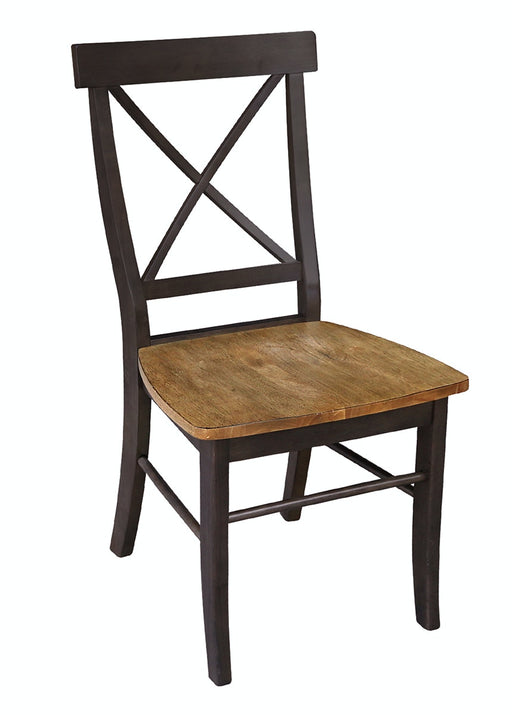 John Thomas Dining Essentials X-Back Side Chair in Hickory Coal image