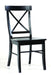 John Thomas Dining Essentials X-Back Side Chair in Black image
