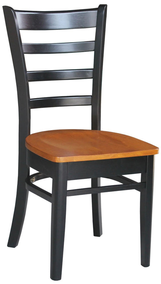 John Thomas Dining Essentials Emily Side Chair in Black & Cherry image