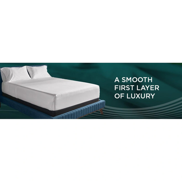 TEMPUR Luxe Egyptian Cotton Pillowcase Set Sleepy Blue