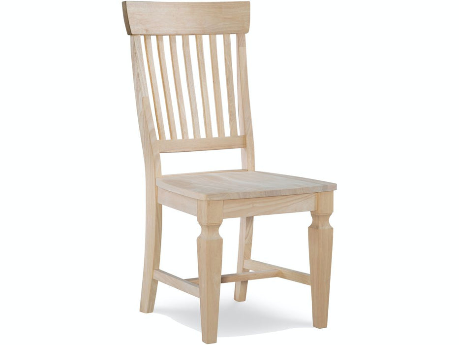 John Thomas Unfinished Vista Slatback Side Chair image