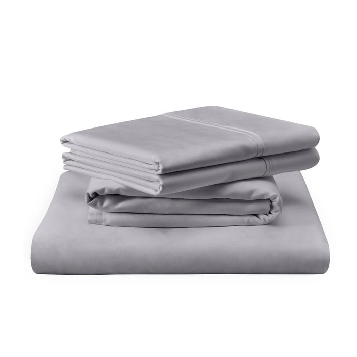 TEMPUR Luxe Egyptian Cotton Pillowcase Set Cool Gray