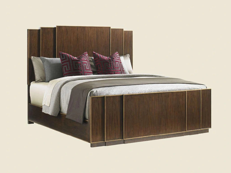 Lexington Tower Place Fairmont Panel Queen Bed in Walnut Brown Arlington Finish 01-0706-133C