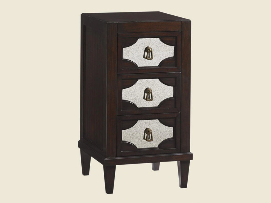 Lexington Furniture Kensington Place Lucerne Mirrored Nightstand in Brentwood