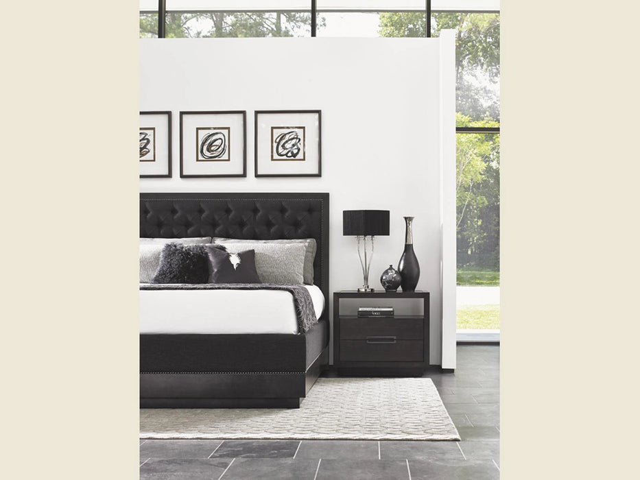Lexington Furniture Carrera Maranello California King Upholstered Bed in Charcoal
