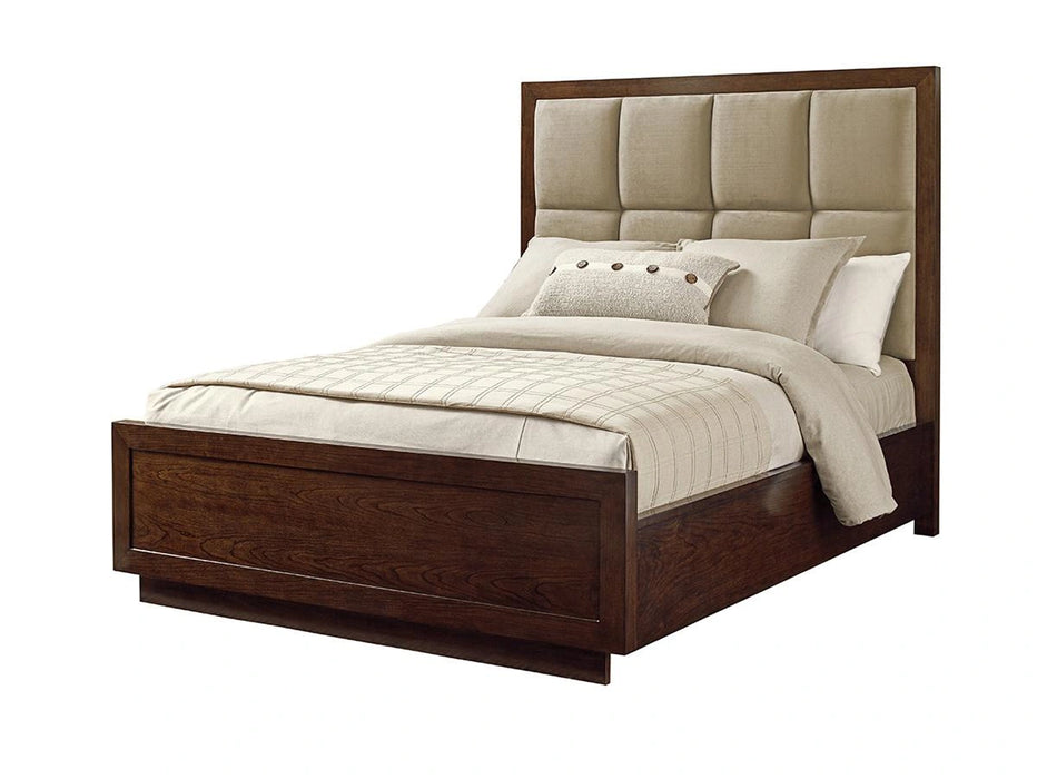 Lexington Laurel Canyon California King Casa del Mar Upholstered Bed in Mocha