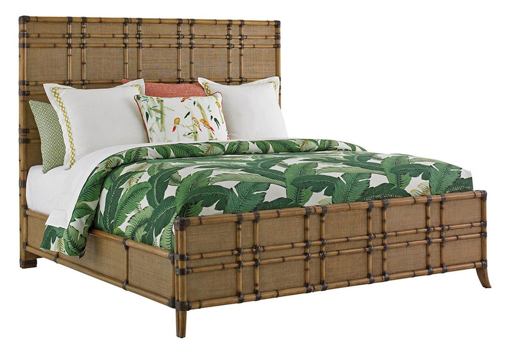 Tommy Bahama Home Twin Palms Coco Bay King Panel Bed in Medium Umber 01-0558-134C
