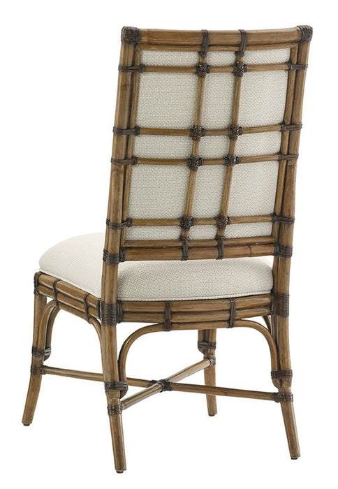 Tommy Bahama Home Twin Palms Summer Isle Upholstered Side Chair in Medium Umber (Set of 2)