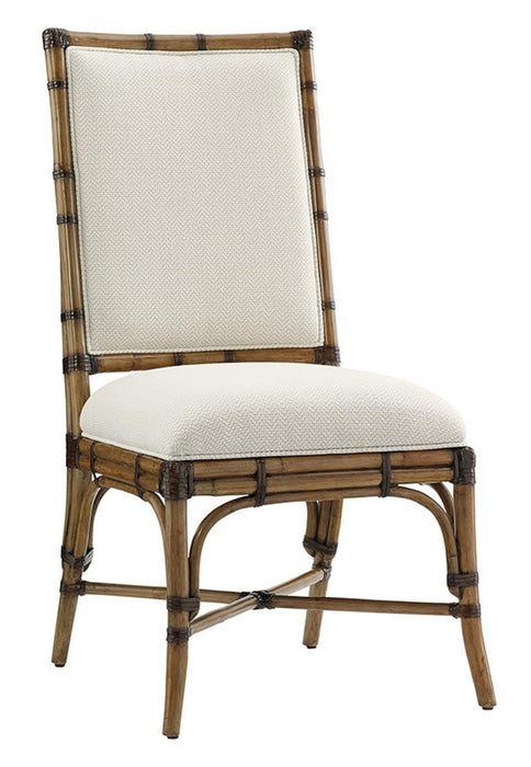 Tommy Bahama Home Twin Palms Summer Isle Upholstered Side Chair in Medium Umber (Set of 2)