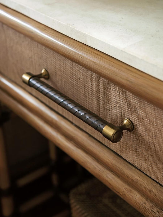 Tommy Bahama Home Twin Palms Cordoba Open Nightstand in Medium Umber 01-0558-623