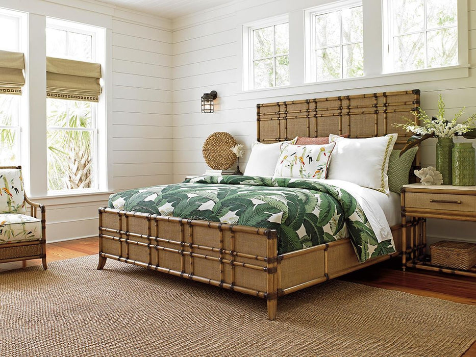 Tommy Bahama Home Twin Palms Coco Bay King Panel Bed in Medium Umber 01-0558-134C