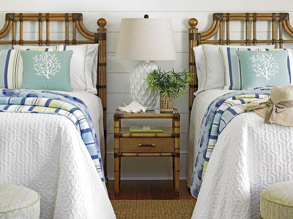 Tommy Bahama Home Twin Palms Bayshore Night Table in Medium Umber 01-0558-622