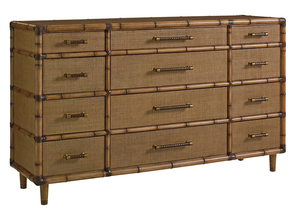 Tommy Bahama Home Twin Palms Windward Dresser in Medium Umber 01-0558-233