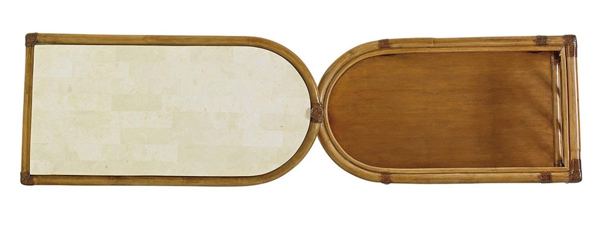 Tommy Bahama Home Twin Palms Cable Beach Bar Cart in Medium Umber 01-0558-862