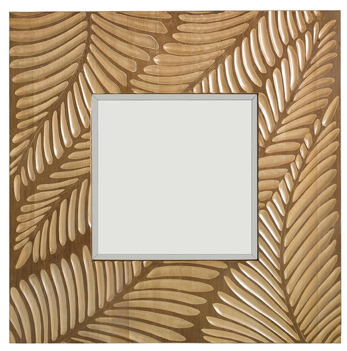 Tommy Bahama Home Twin Palms Freeport Square Mirror in Medium Umber 01-0558-204