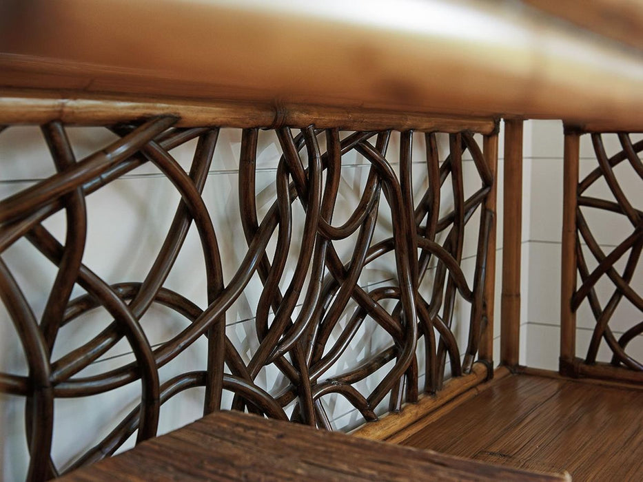 Tommy Bahama Home Twin Palms Sonesta Serving Console in Medium Umber