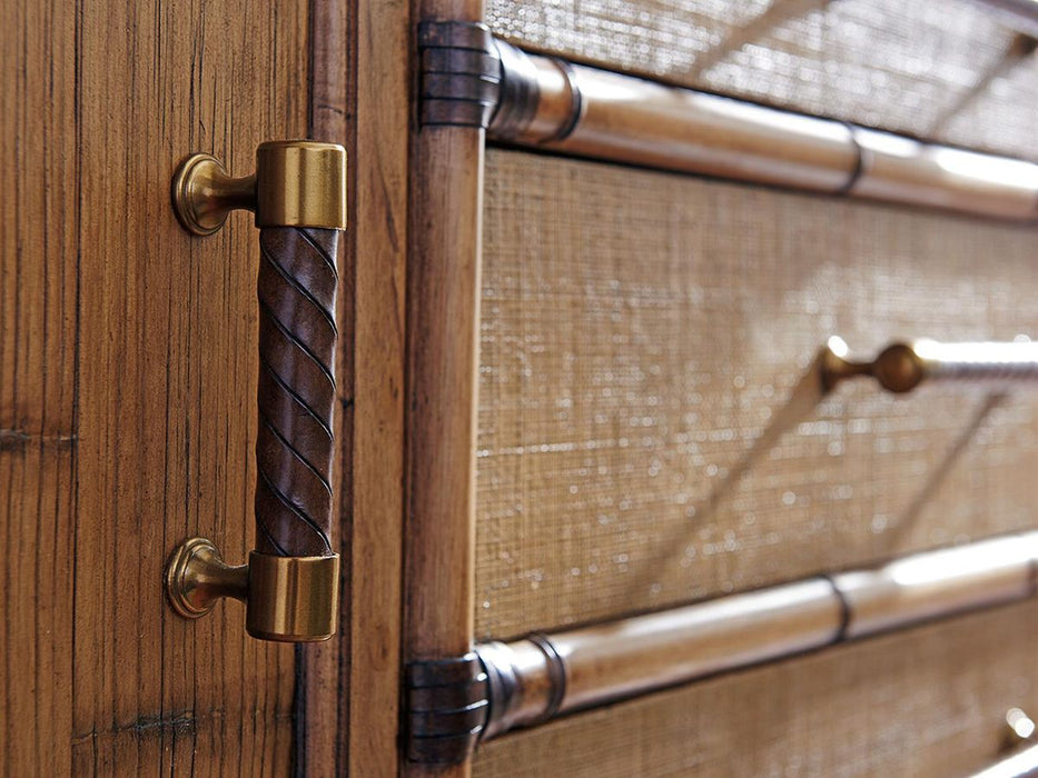 Tommy Bahama Home Twin Palms Sandy Point Buffet in Medium Umber