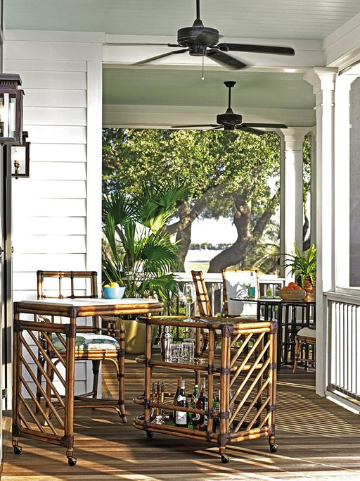 Tommy Bahama Home Twin Palms Cable Beach Bar Cart in Medium Umber 01-0558-862 image